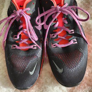 NIKE Free Sneaker Tennis Shoes Black Coral Neon Sz 9.5 New W/O tags. Unworn.